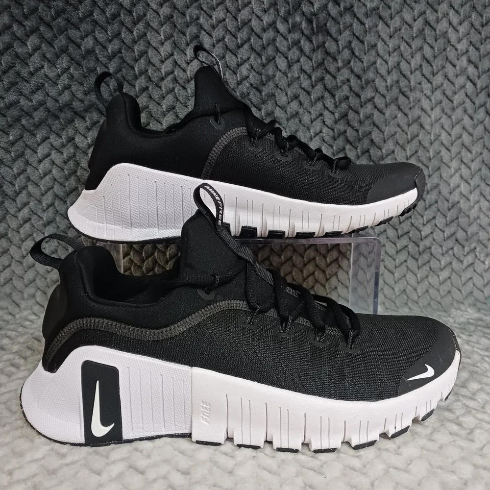 Nike Free Metcon 6 Black White Women's Workout Training Sneakers Shoes Size 9